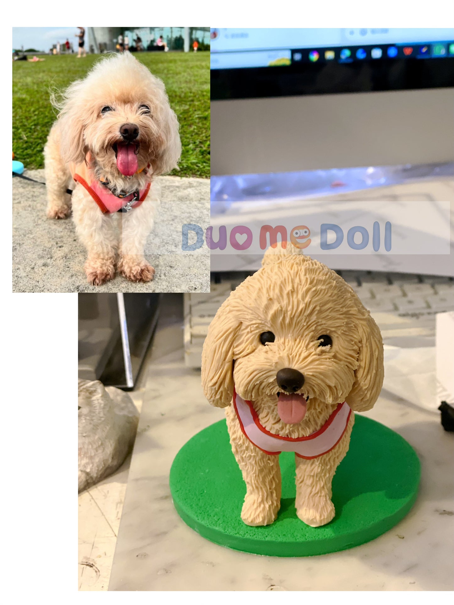 Realistic Custom Dog Sculpture Figurine of your pet cake topper