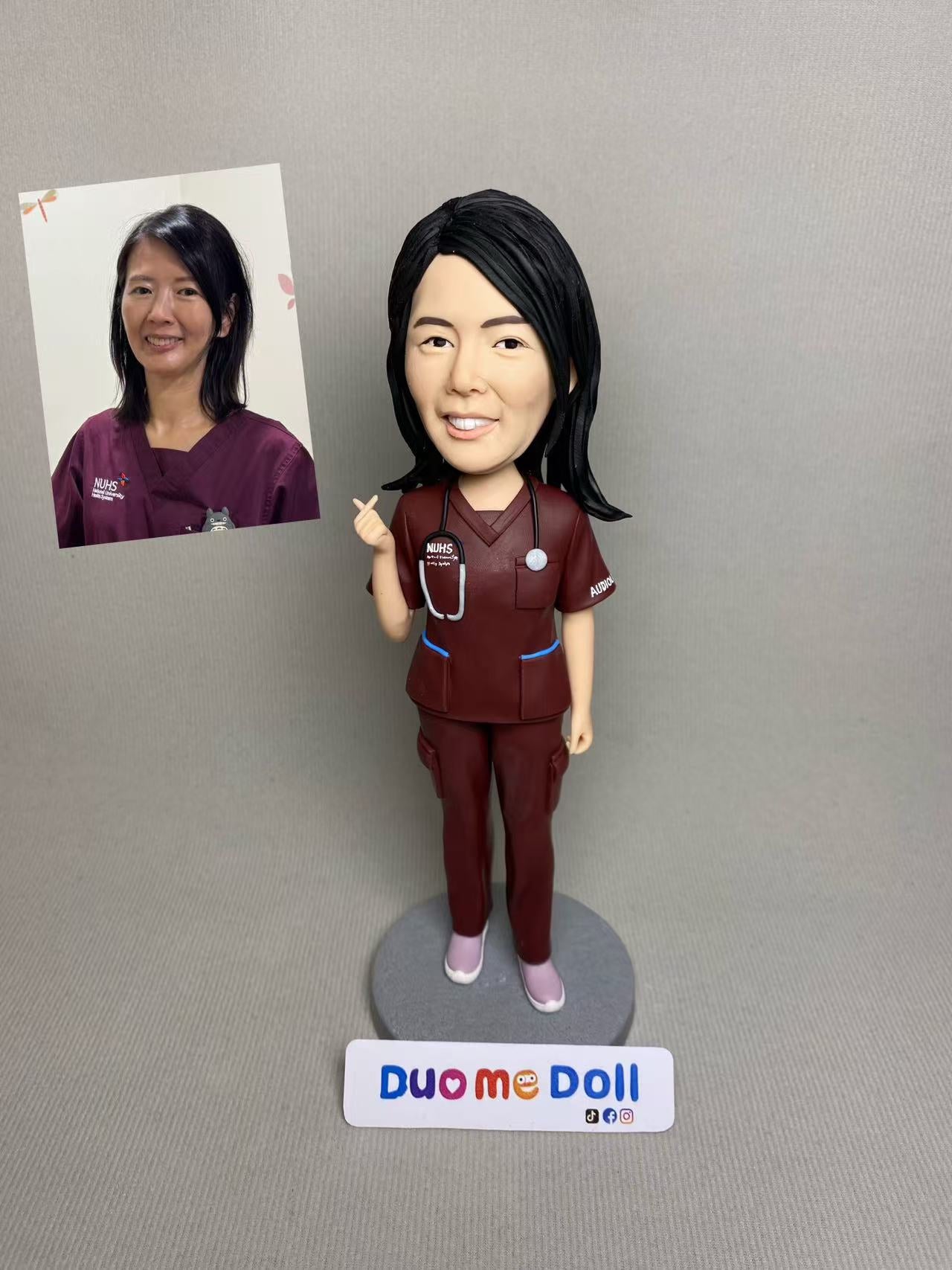 Customizable Handcrafted Polymer Clay Doll