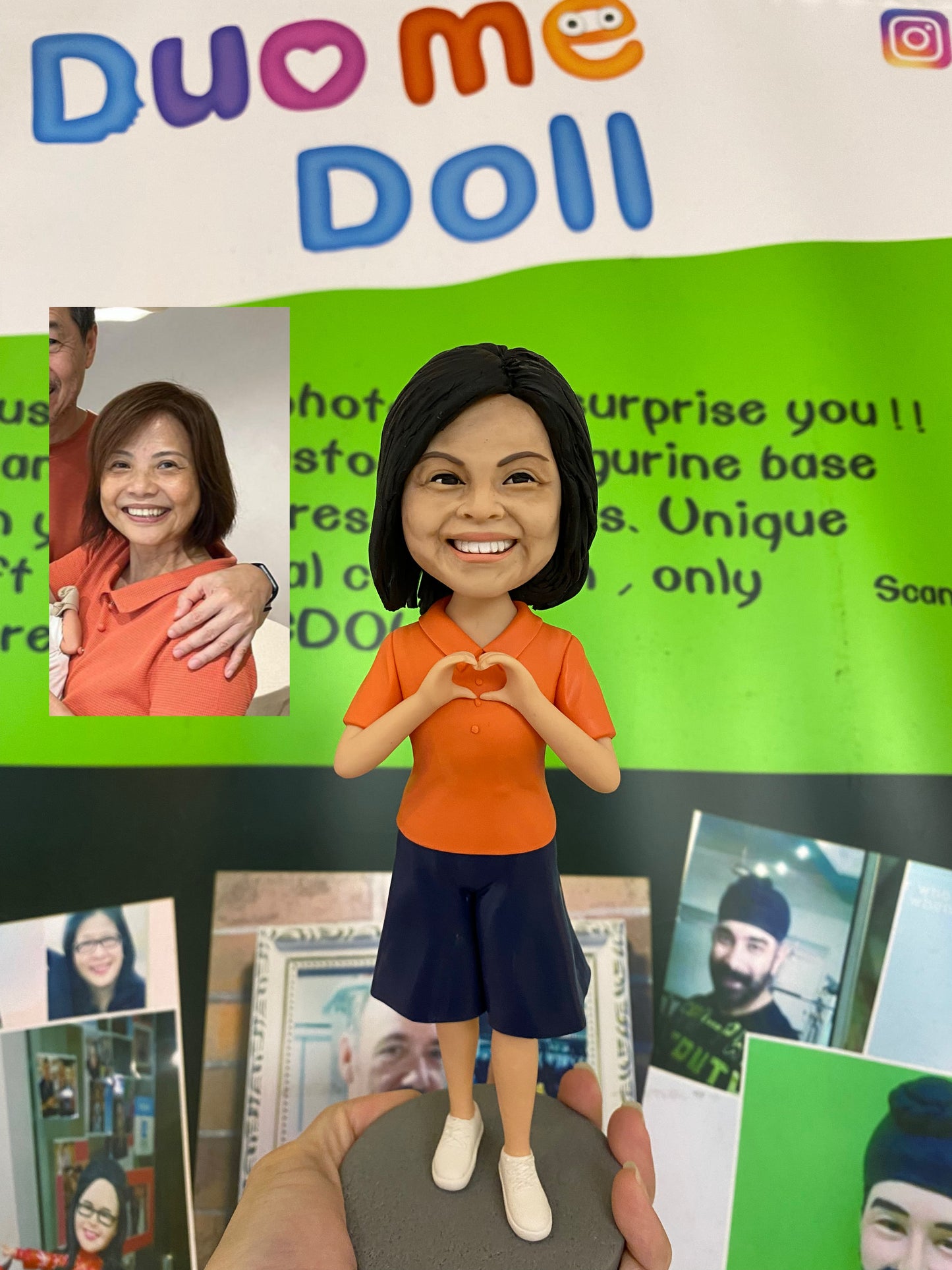 Customizable Handcrafted Polymer Clay Doll