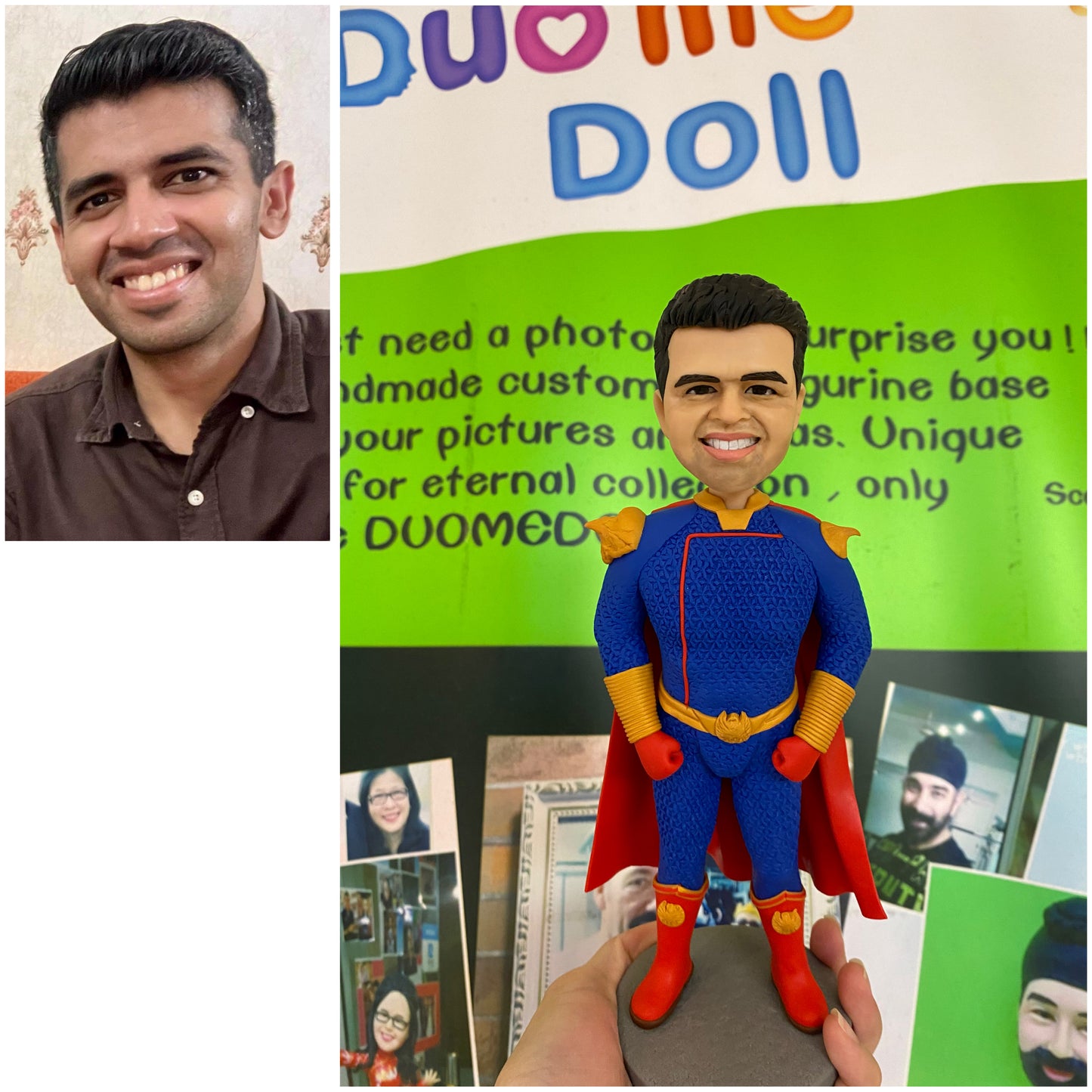 Customizable Handcrafted Polymer Clay Doll