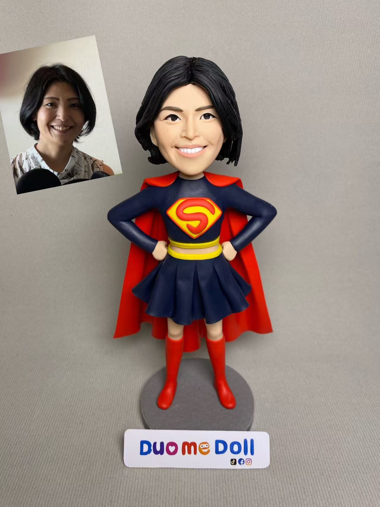 Customizable Handcrafted Polymer Clay Doll