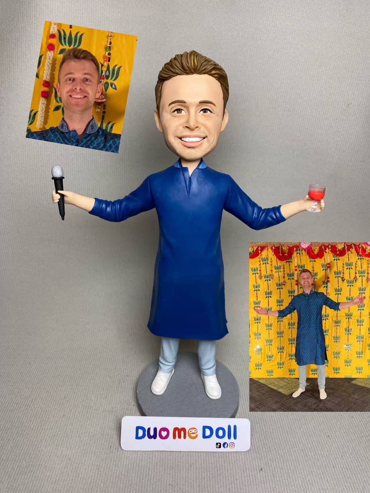 Customizable Handcrafted Polymer Clay Doll
