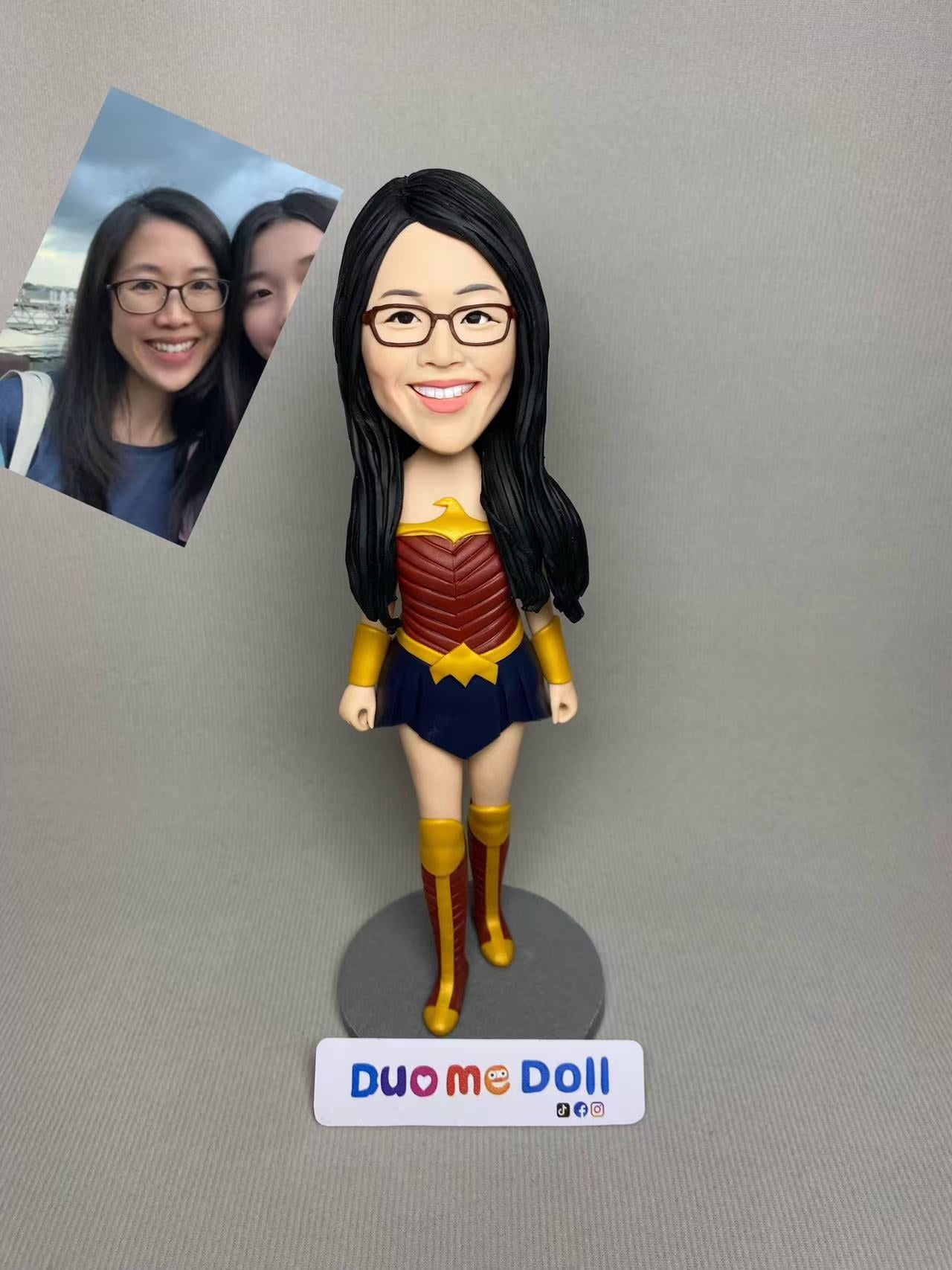 Customizable Handcrafted Polymer Clay Doll