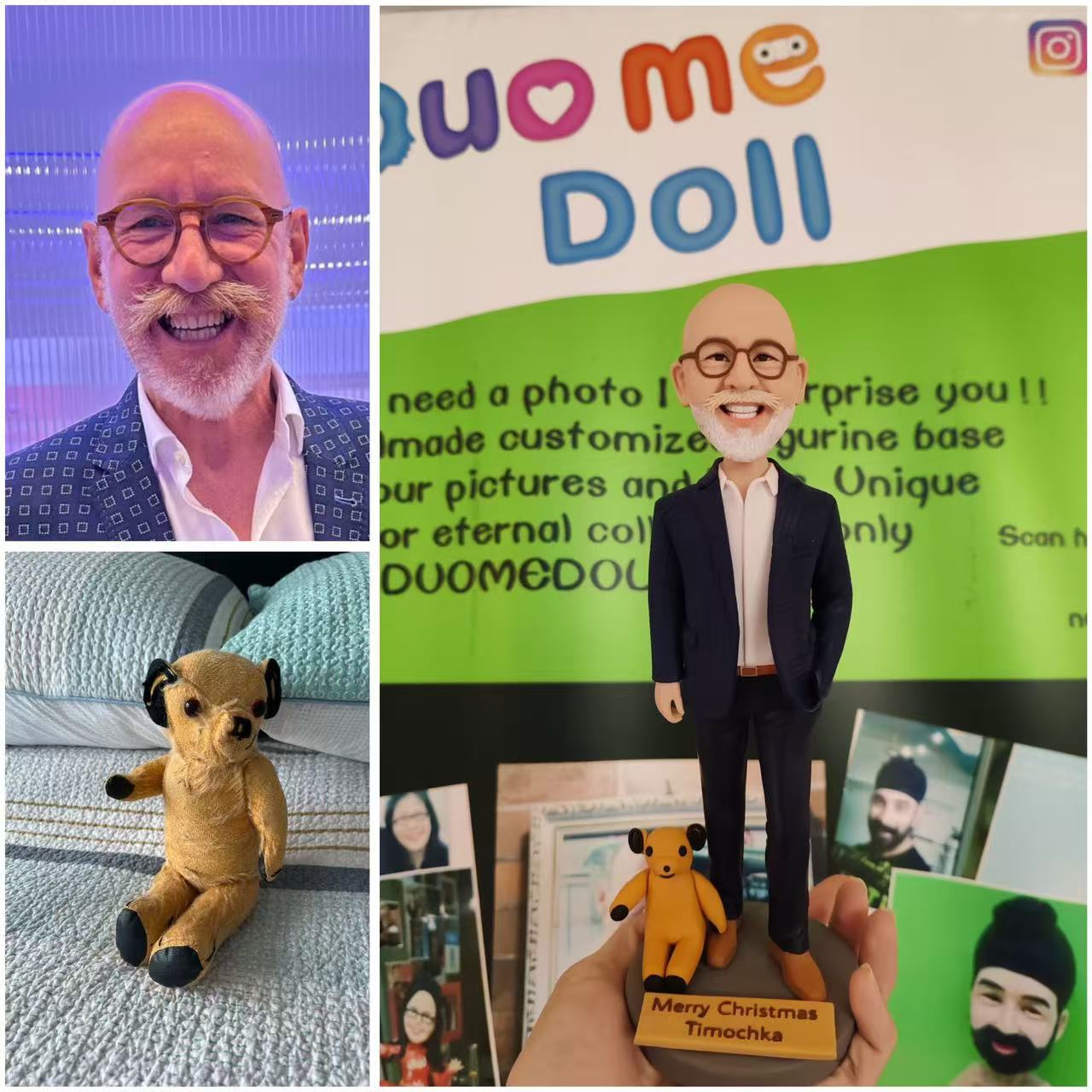 Customizable Handcrafted Polymer Clay Doll