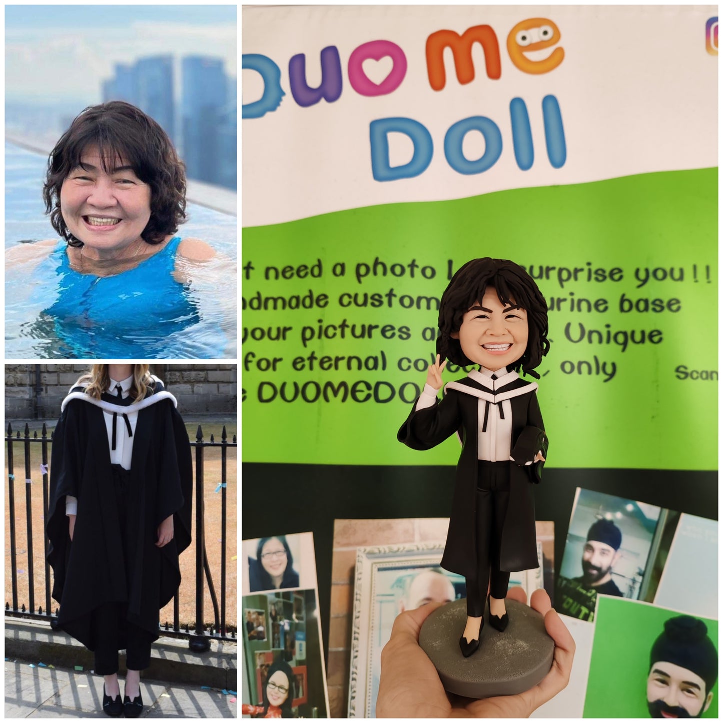 Customizable Handcrafted Polymer Clay Doll