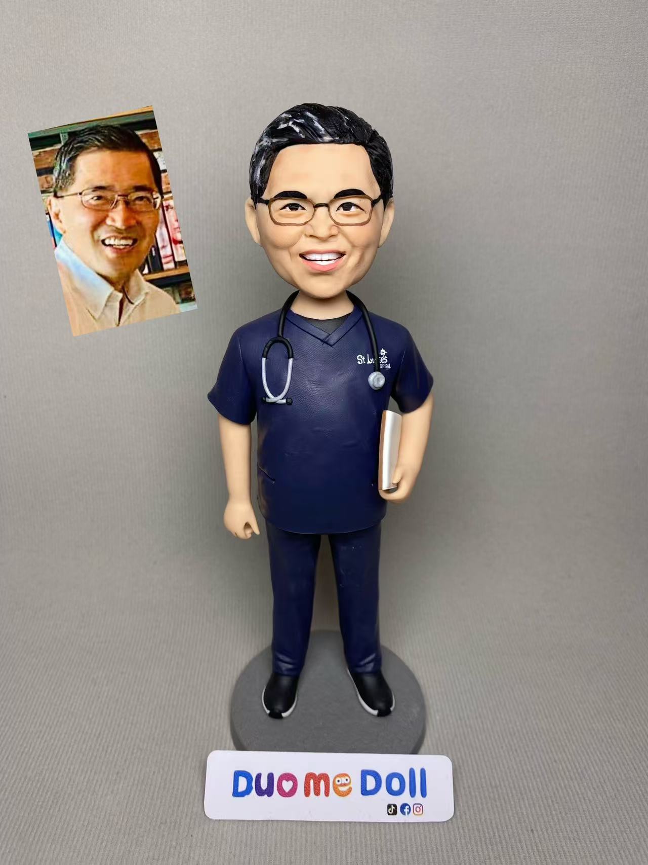 Customizable Handcrafted Polymer Clay Doll