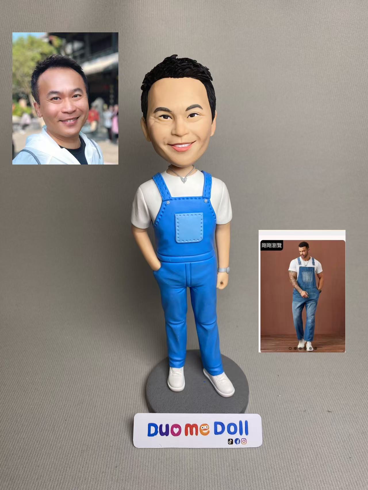 Customizable Handcrafted Polymer Clay Doll