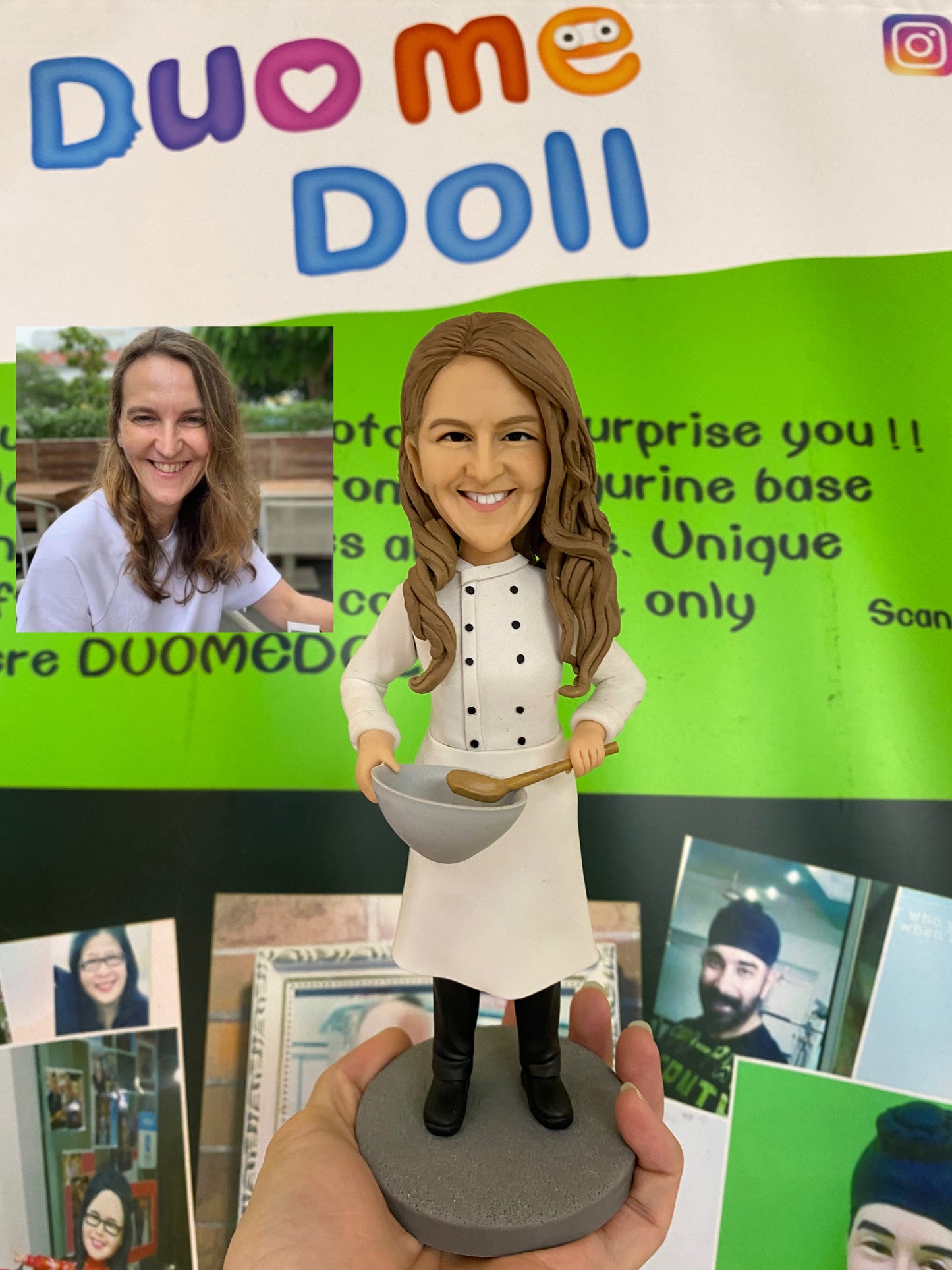 Customizable Handcrafted Polymer Clay Doll