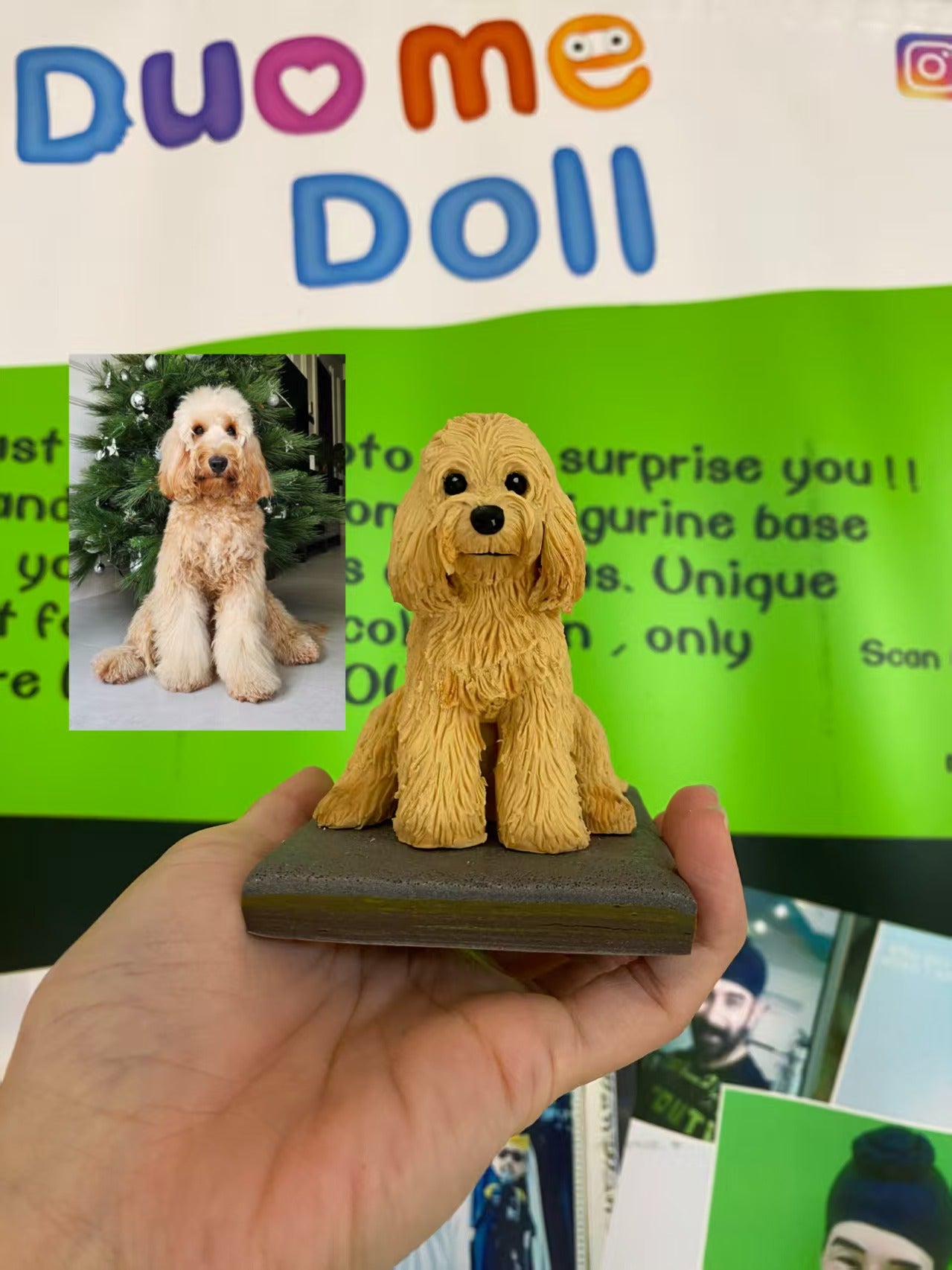 Realistic Custom Dog Sculpture Figurine of your pet cake topper