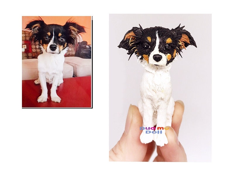 Realistic Custom Dog Sculpture Figurine of your pet cake topper