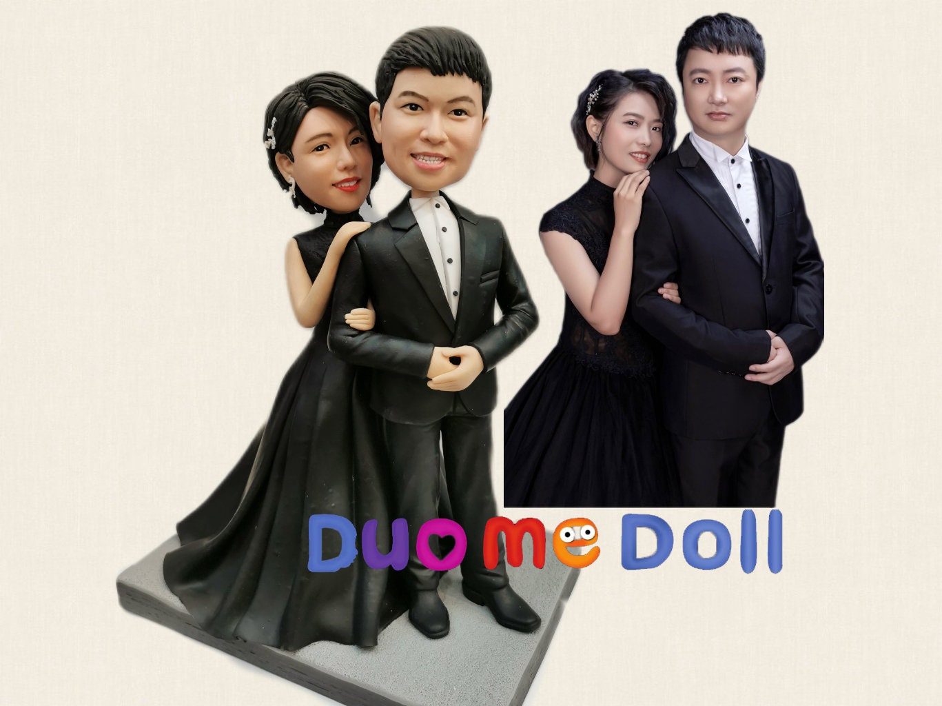 japanese kimono traditional costume wedding Cake topper birthday cake doll clay doll customise bobblehead anniversary valentines gift